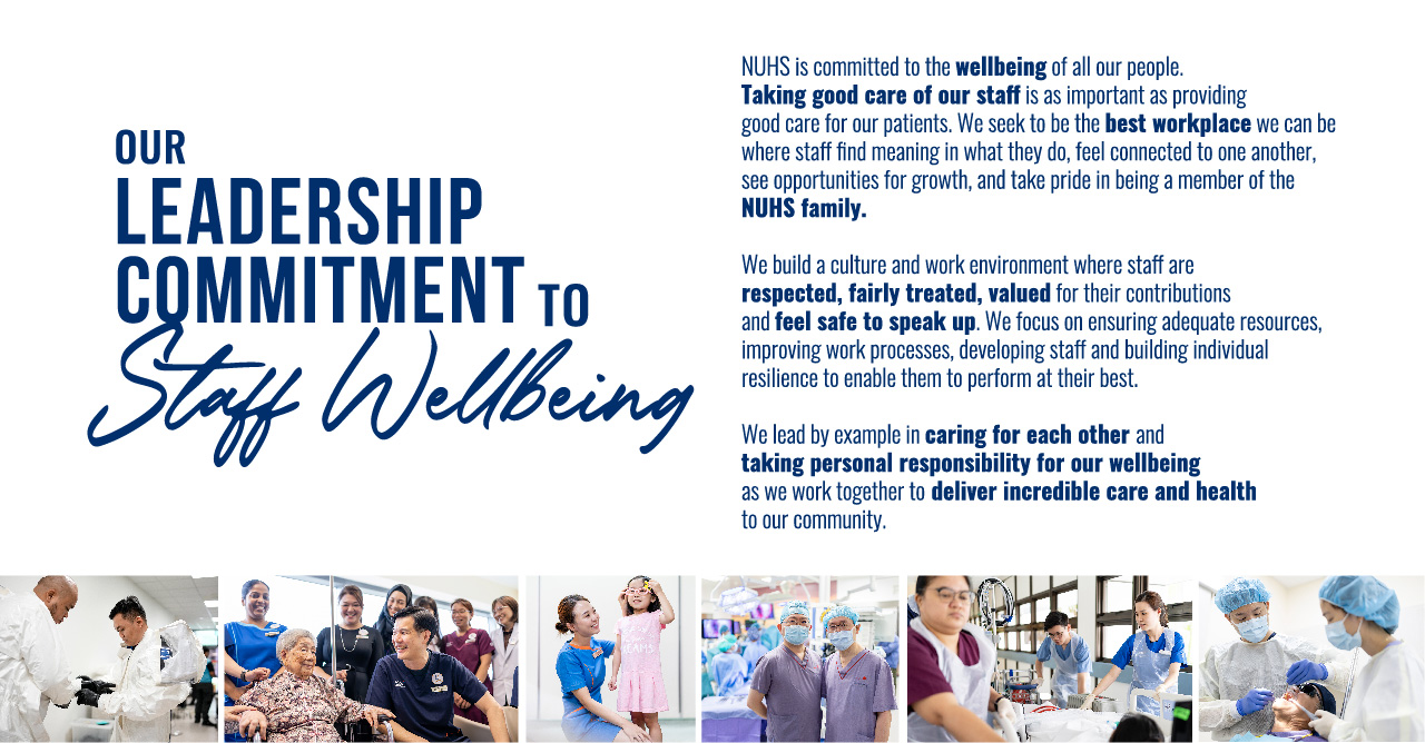 Our leadership commitment to staff wellbeing