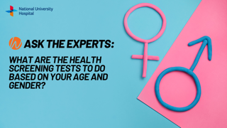 What are the health screening tests to do based on your age and gender?