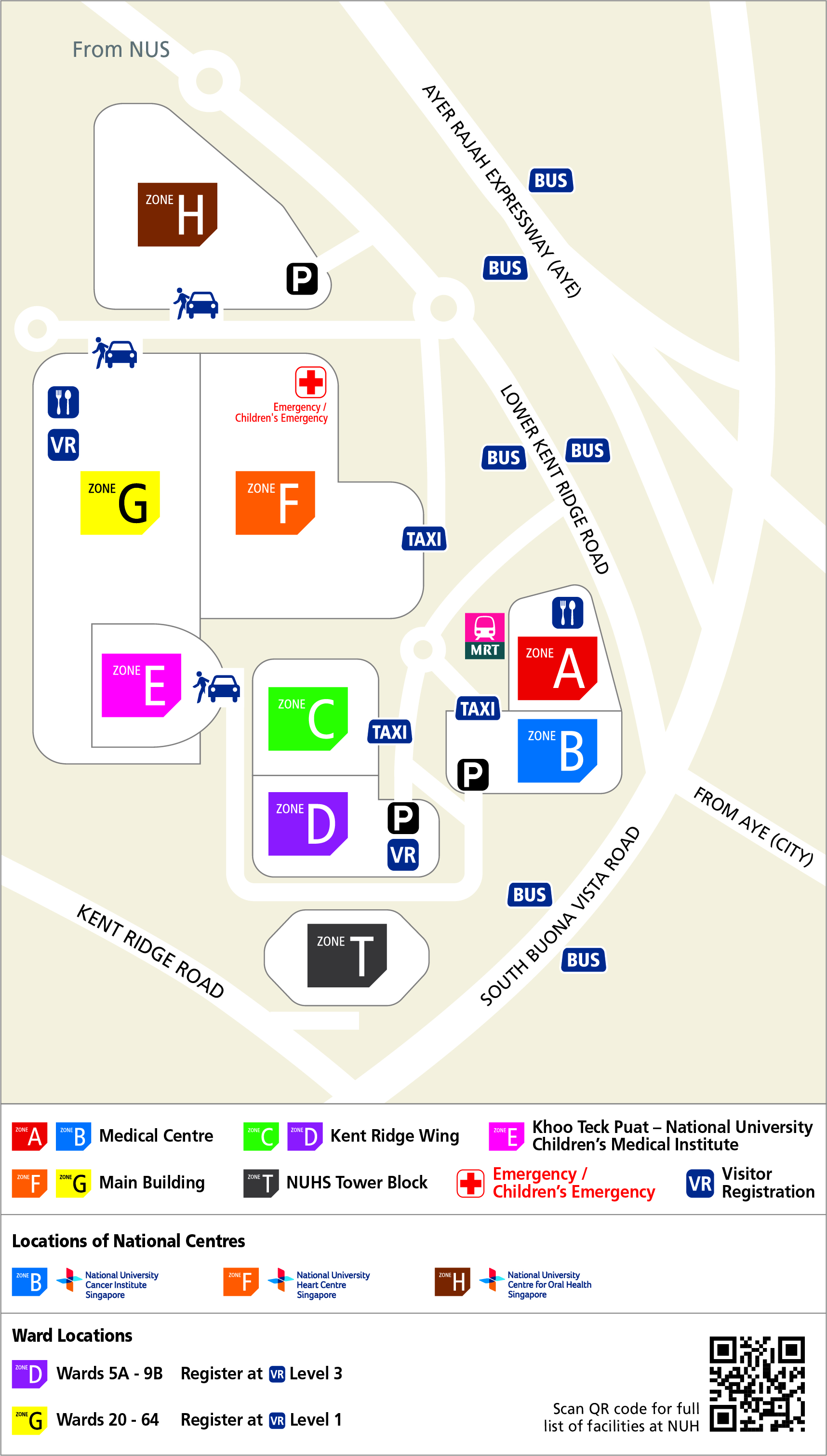 NUH Campus Map
