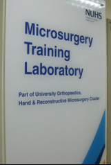 Microsurgery Training Laboratory signboard