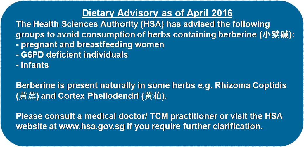 Dietary Advisory as of April 2016